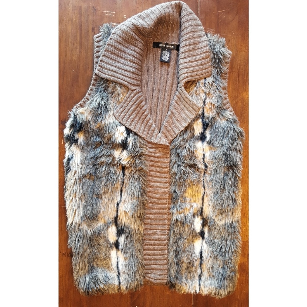 Foxy Faux Fur Sweater Vest!